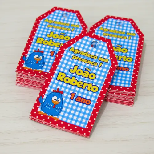 Tags Personalizadas Galinha Pintadinha