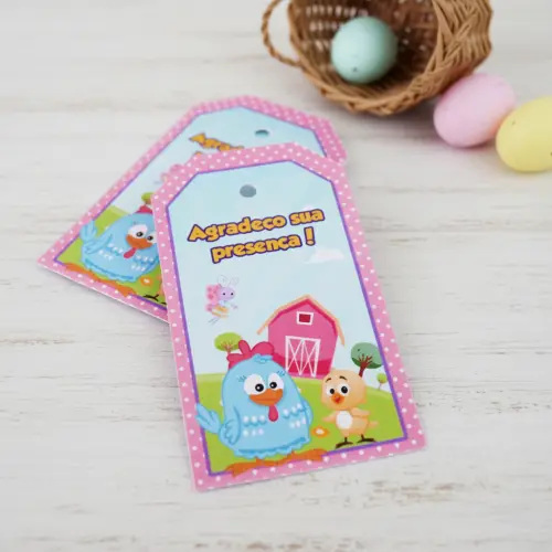Tags Personalizadas Galinha Pintadinha Candy