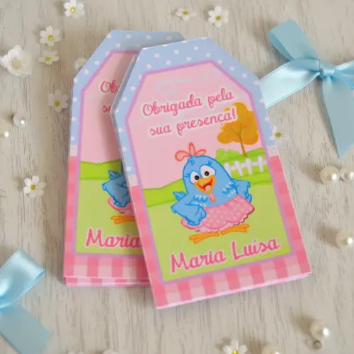 Tags Personalizadas Galinha Pintadinha Candy