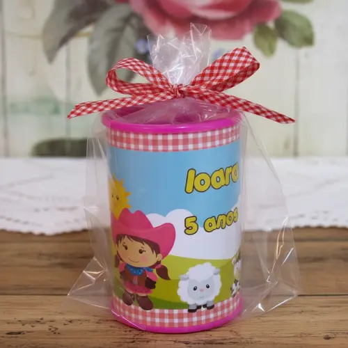Cofrinho Personalizado Fazendinha Menina