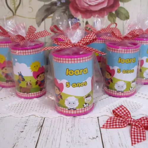 Cofrinho Personalizado Fazendinha Menina