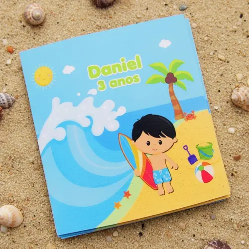 Adesivo para Lembrancinha Tema Praia