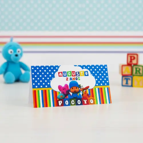 Rótulo para Cofrinho Pocoyo