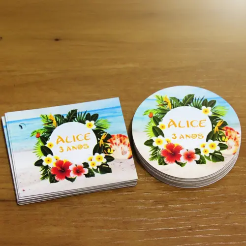 Kit Adesivo e Tag Moana