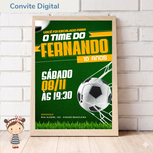 Convite Digital Futebol