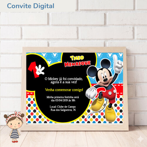 Convite Digital Mickey