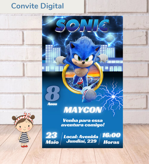Convite Digital Sonic