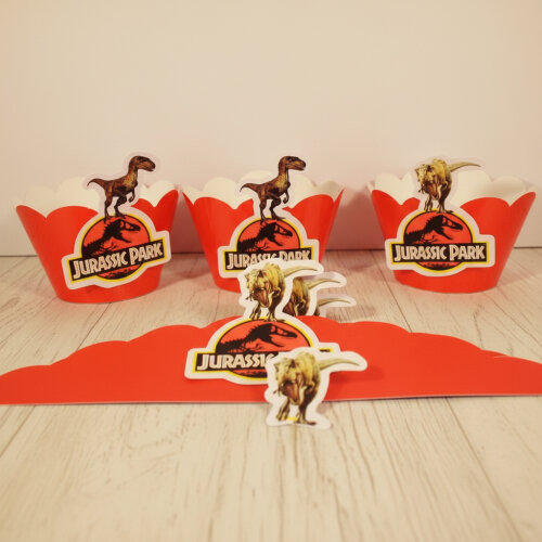 Wrappers Personalizados para Cupcake: Jurassic Park