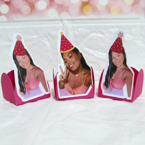 Forminha para Docinhos com Foto Carinha de Festa