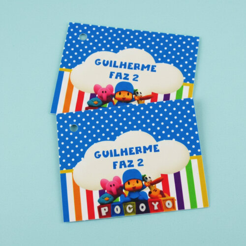 Tags Personalizadas para Lembrancinha Pocoyo