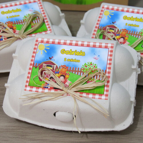 Caixinha de Ovos Personalizada Cocoricó