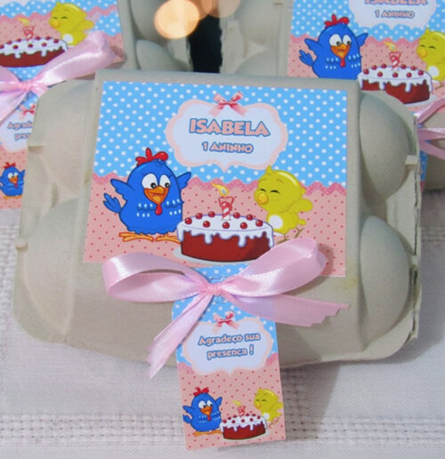 Caixinha de Ovos Galinha Pintadinha Candy Color