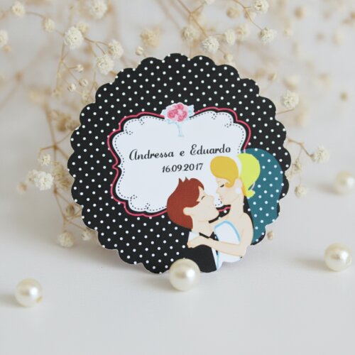 Tag para Lembrancinha Casamento Noivinhos