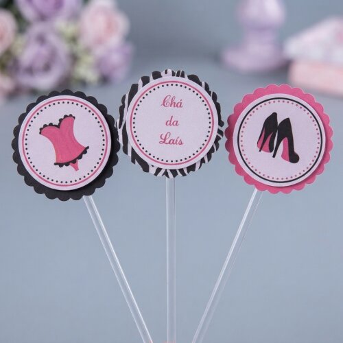 Topper para Docinhos Chá de Lingerie