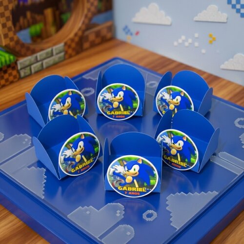 Forminha para Docinhos Personalizada Sonic