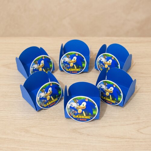 Forminha para Docinhos Personalizada Sonic