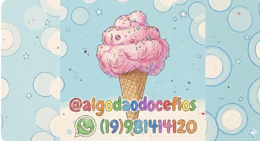 Algodão doce fios