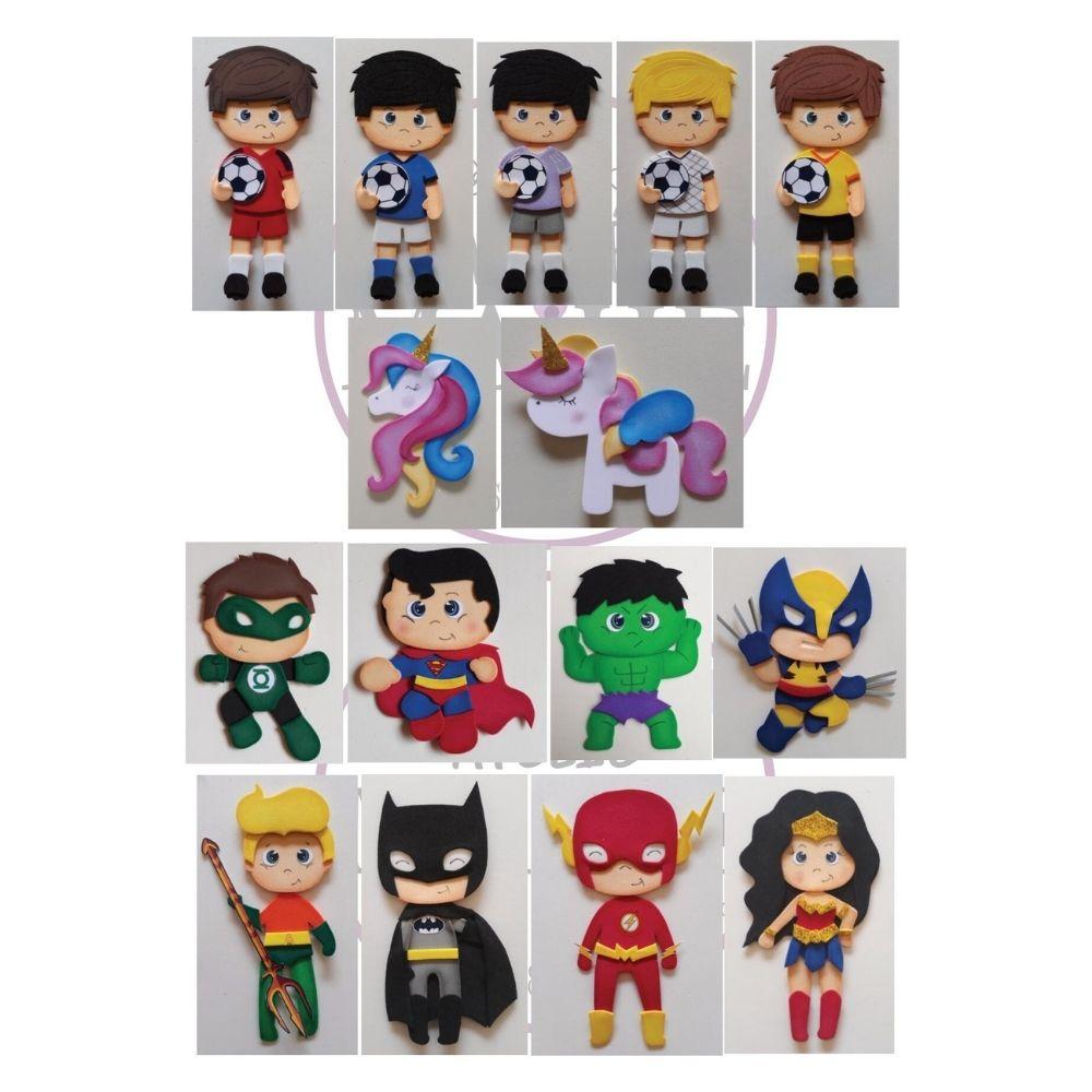 APLIQUES 10CM - Apostila de Moldes EVA