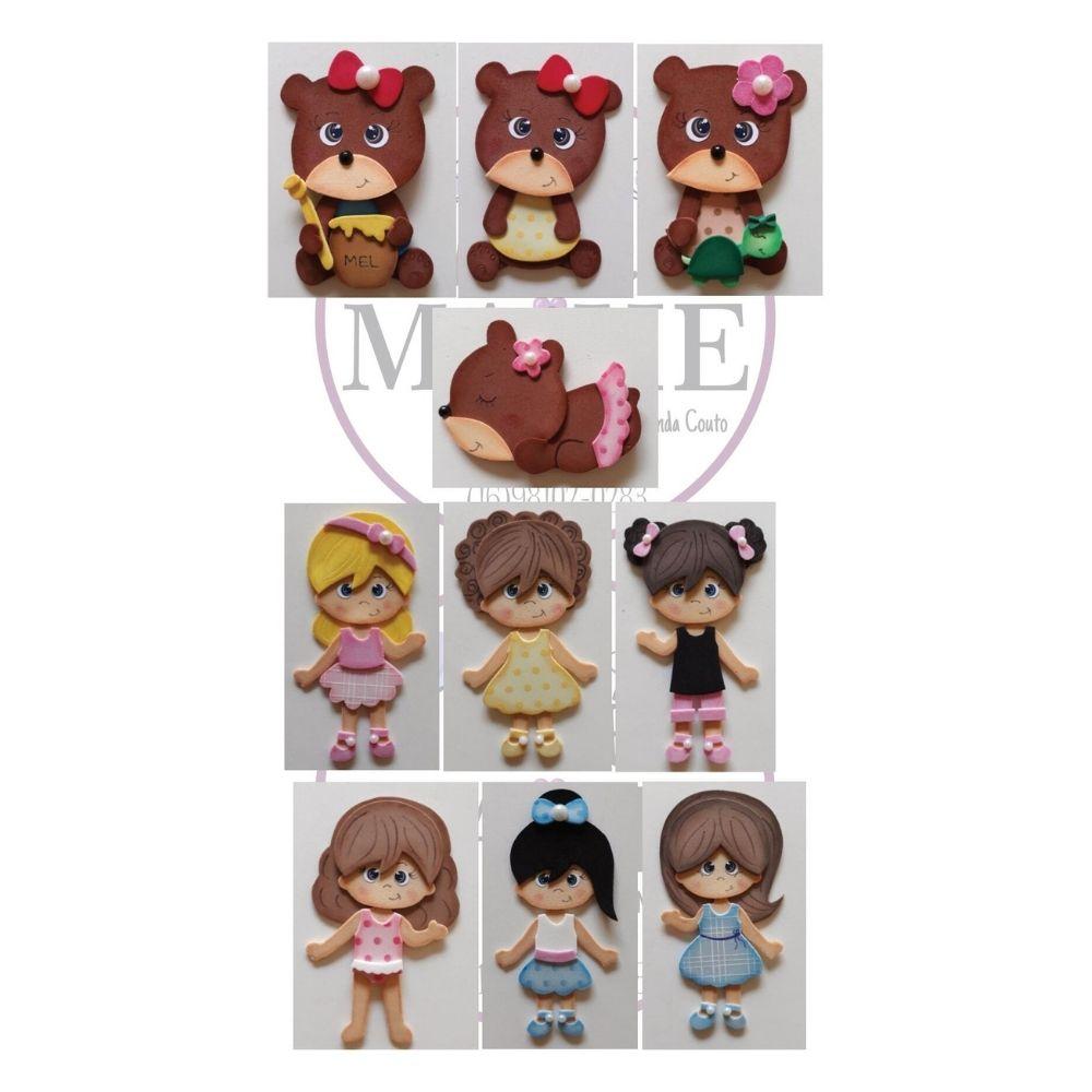 APLIQUES 10CM - Apostila de Moldes EVA