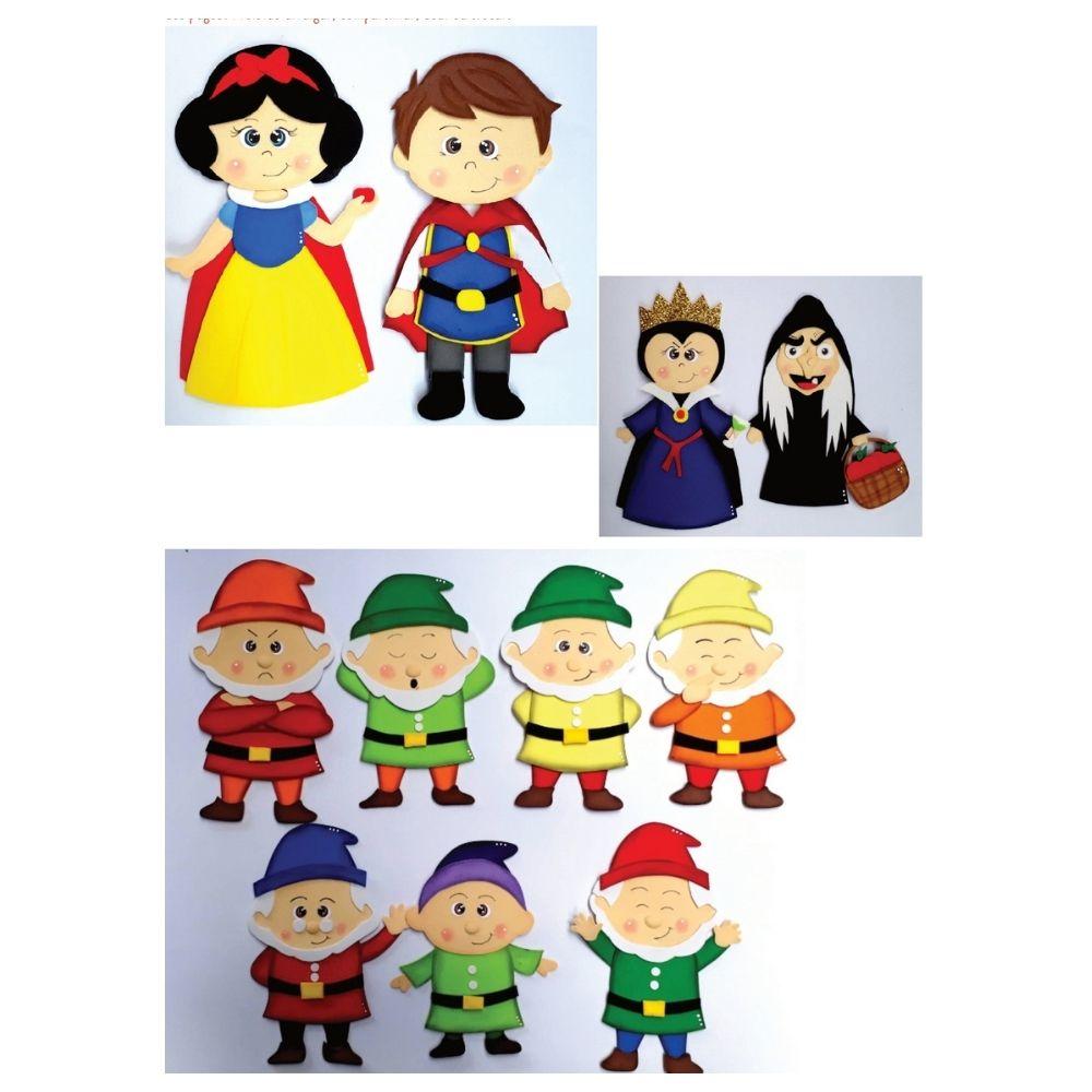 BRANCA DE NEVE E OS SETE ANÕES - Apostila de Moldes EVA