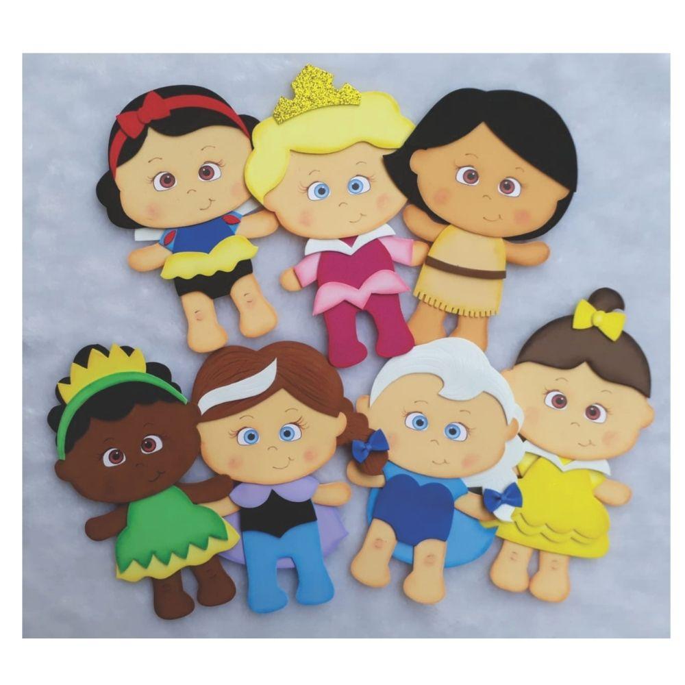 PRINCESINHAS 1 - Arquivo de Moldes EVA