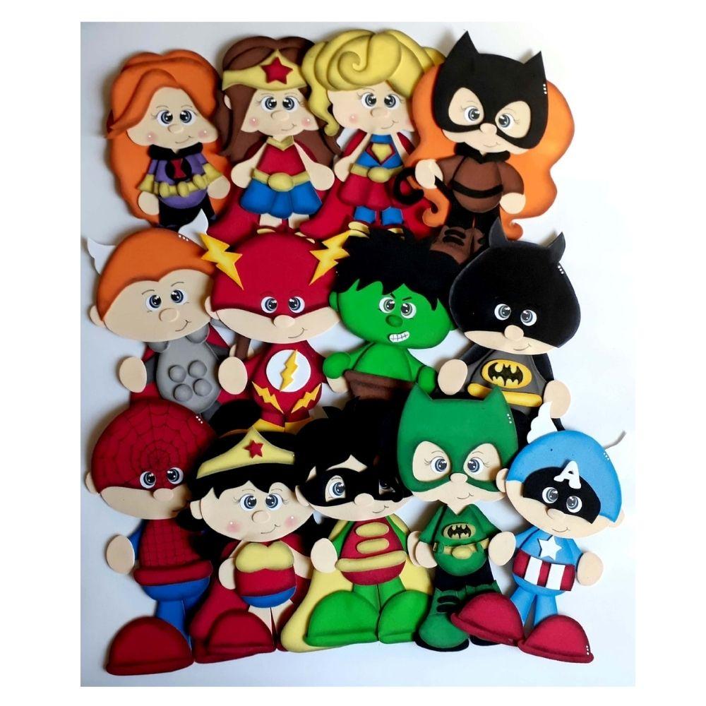 APOSTILA DE MOLDES PARA EVA SUPER HERÓIS E HEROÍNAS