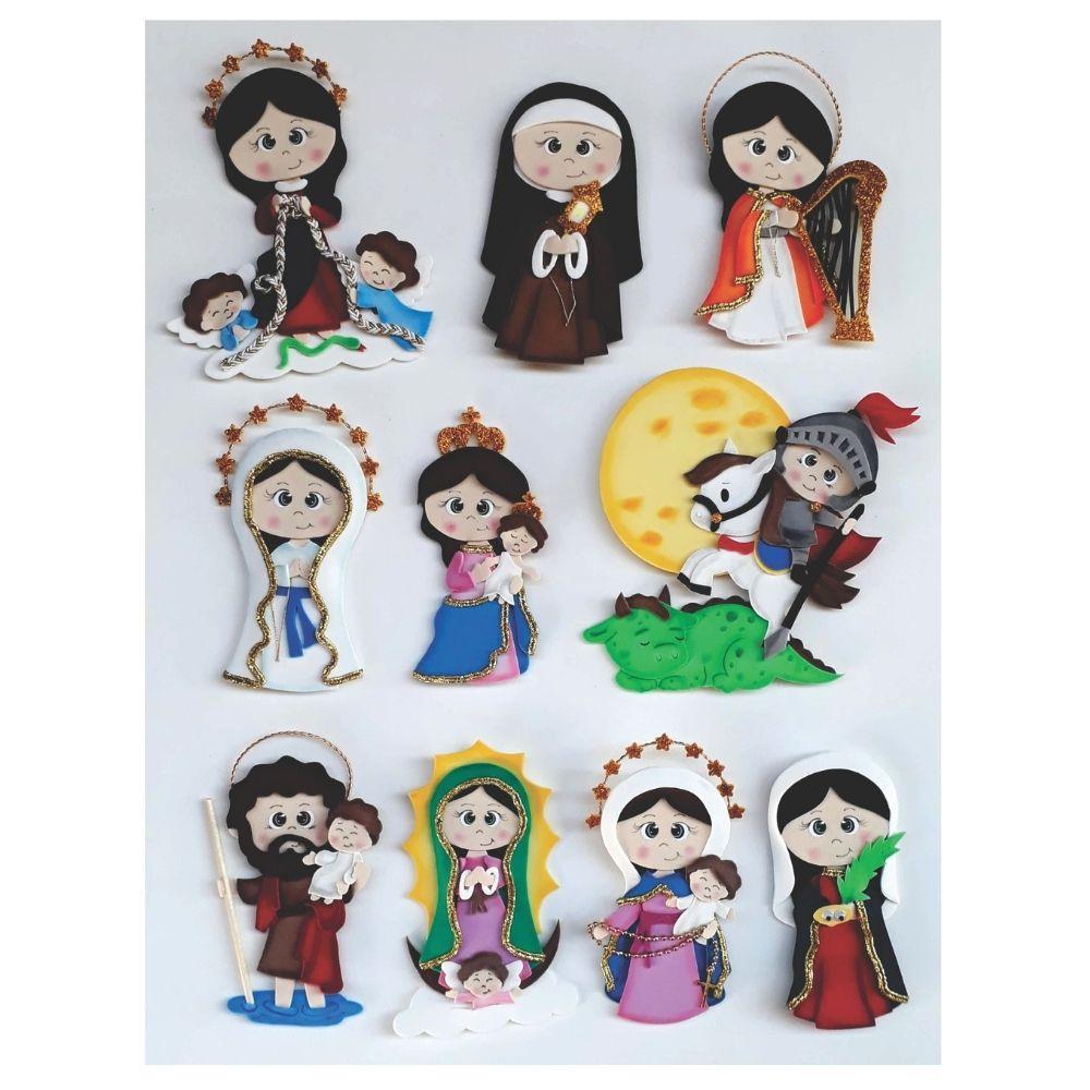 APOSTILA DE MOLDES PARA EVA SANTINHOS 3