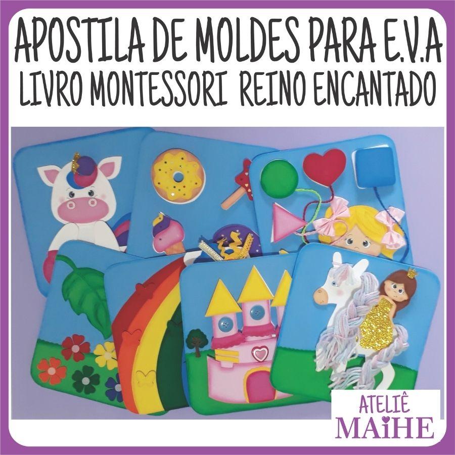 LIVRO SENSORIAL REINO ENCANTADO - Apostila de Moldes EVA