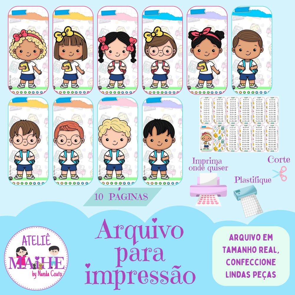 TABUADA MODELO 4 arquivo para impressão