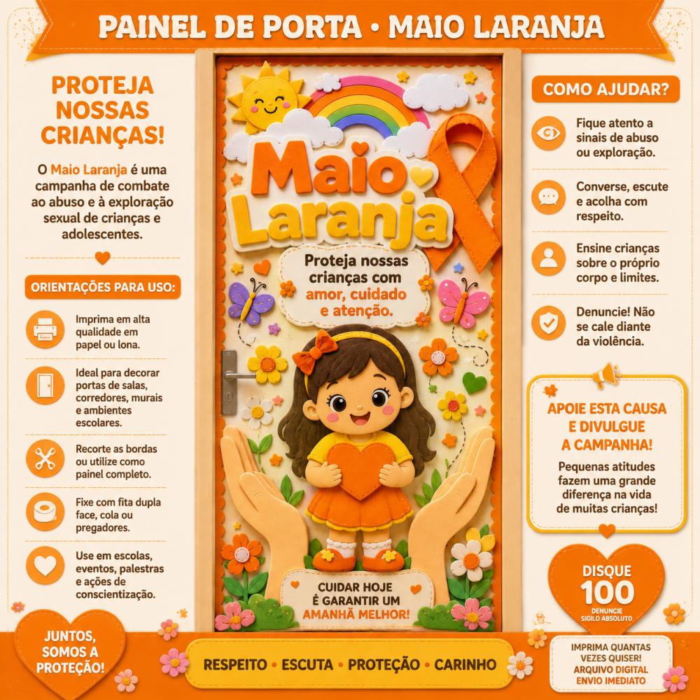 PAINEL DE PORTA 1 – MAIO LARANJA
