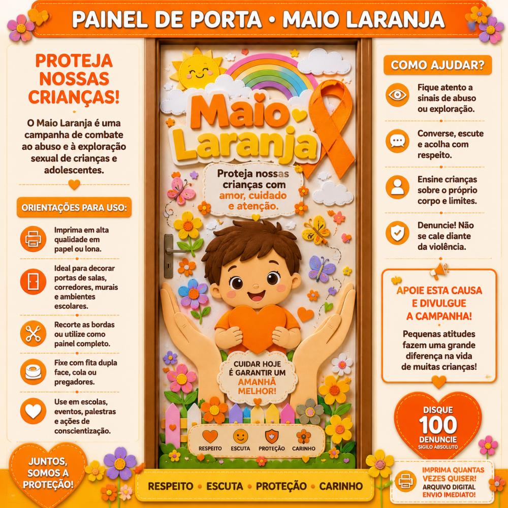PAINEL DE PORTA 2 – MAIO LARANJA