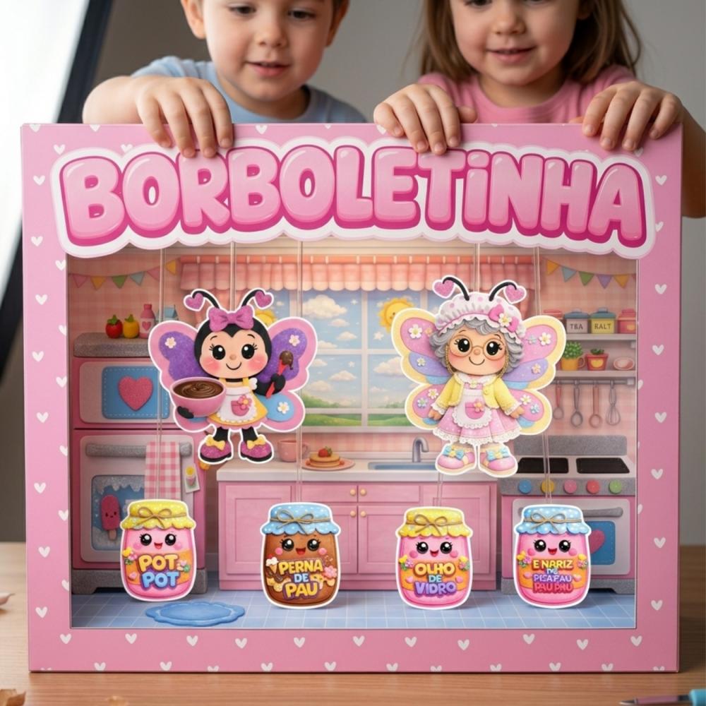 BORBOLETINHA TÁ NA COZINHA - Arquivo para Impressão
