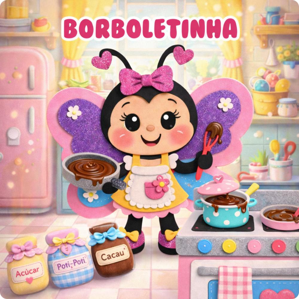 BORBOLETINHA TÁ NA COZINHA - Arquivo para Impressão
