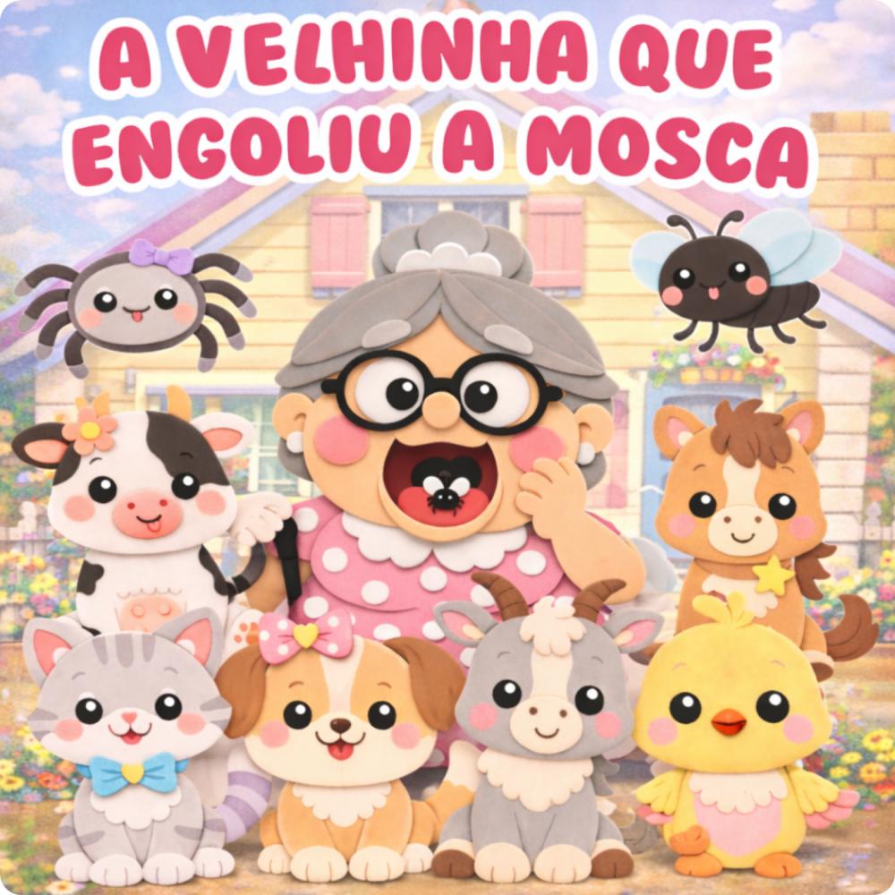 A VELHINHA QUE ENGOLIU UMA MOSCA - Arquivo para Impressão