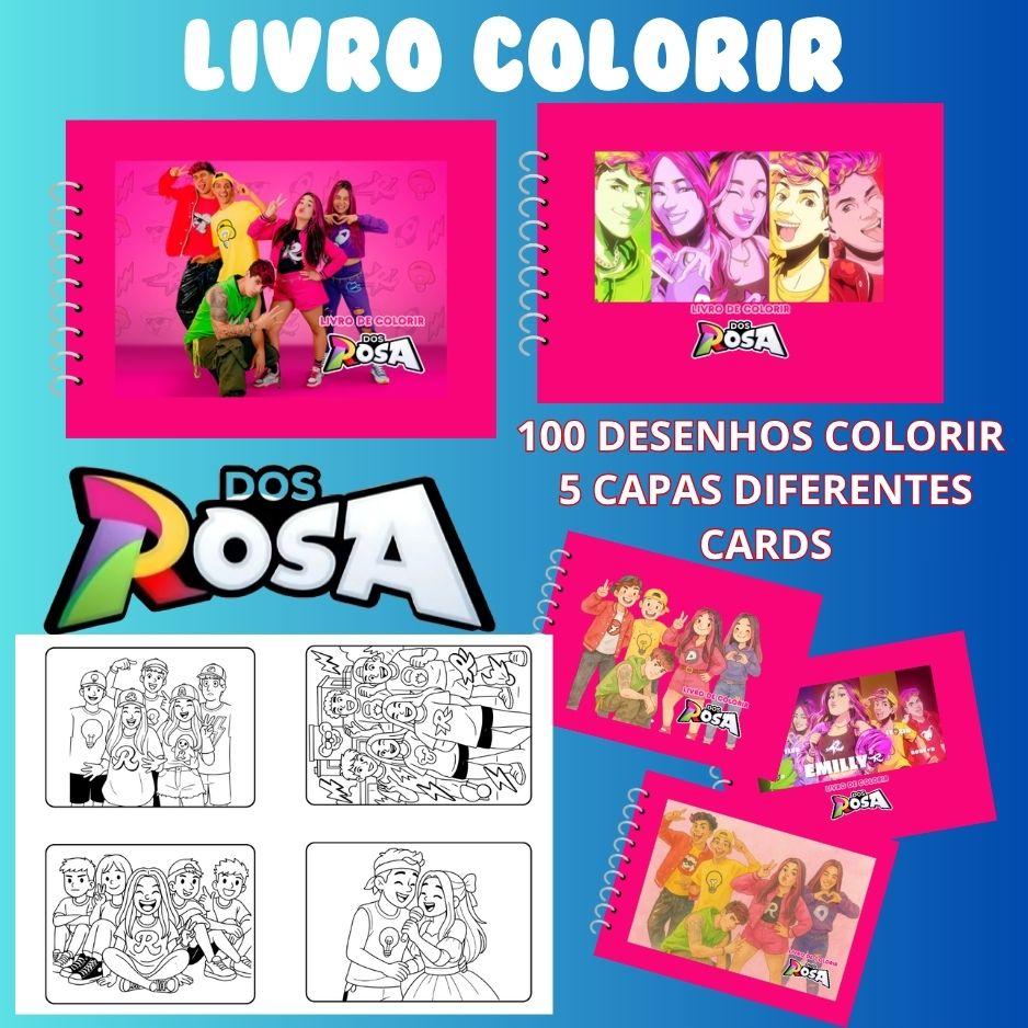 DOS ROSA - LIVRO DE COLORIR