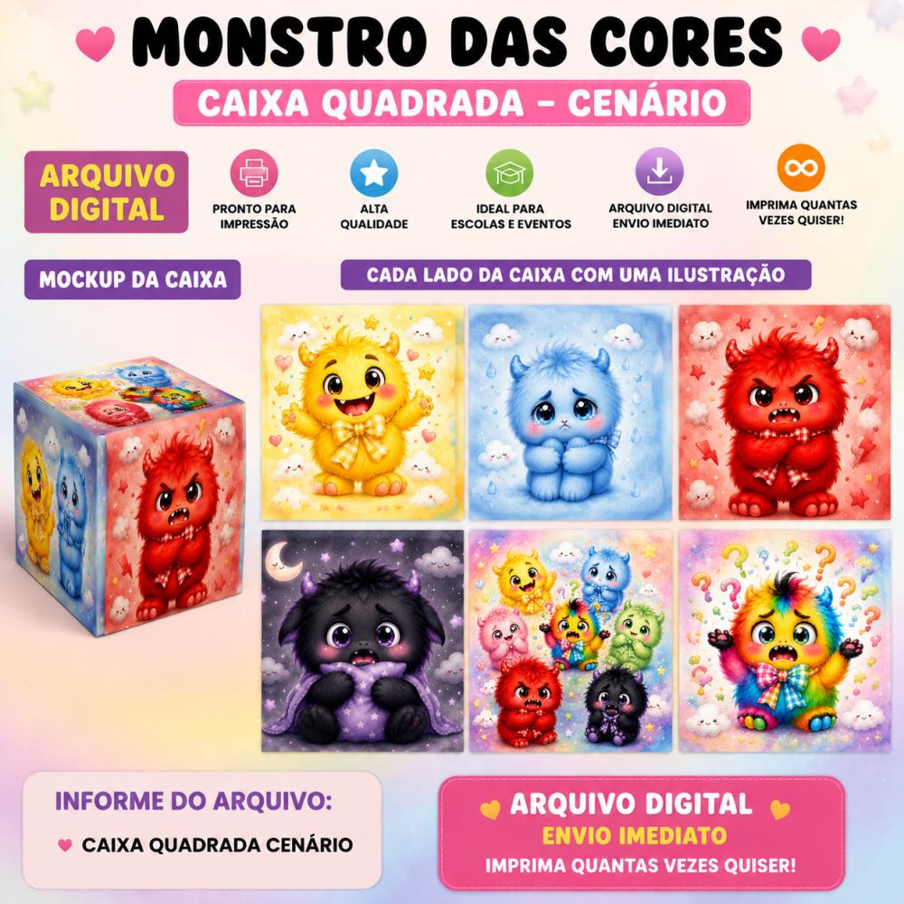 MONSTROS DAS CORES - RECURSO PEDAGÓGICO (ARQUIVO DIGITAL)