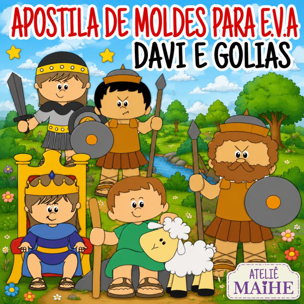 DAVI E GOLIAS - Apostila de Moldes EVA