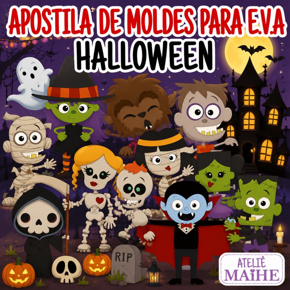 HALLOWEEN - Apostila de Moldes EVA