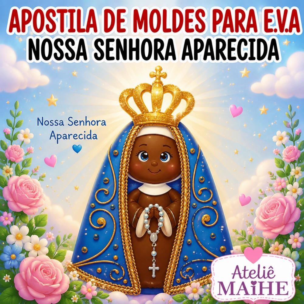 NOSSA SENHORA APARECIDA - Apostila de Moldes EVA