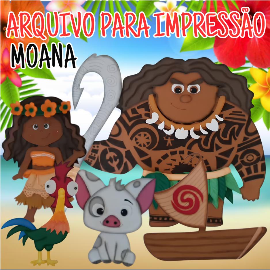 MOANA - Apostila de Moldes EVA