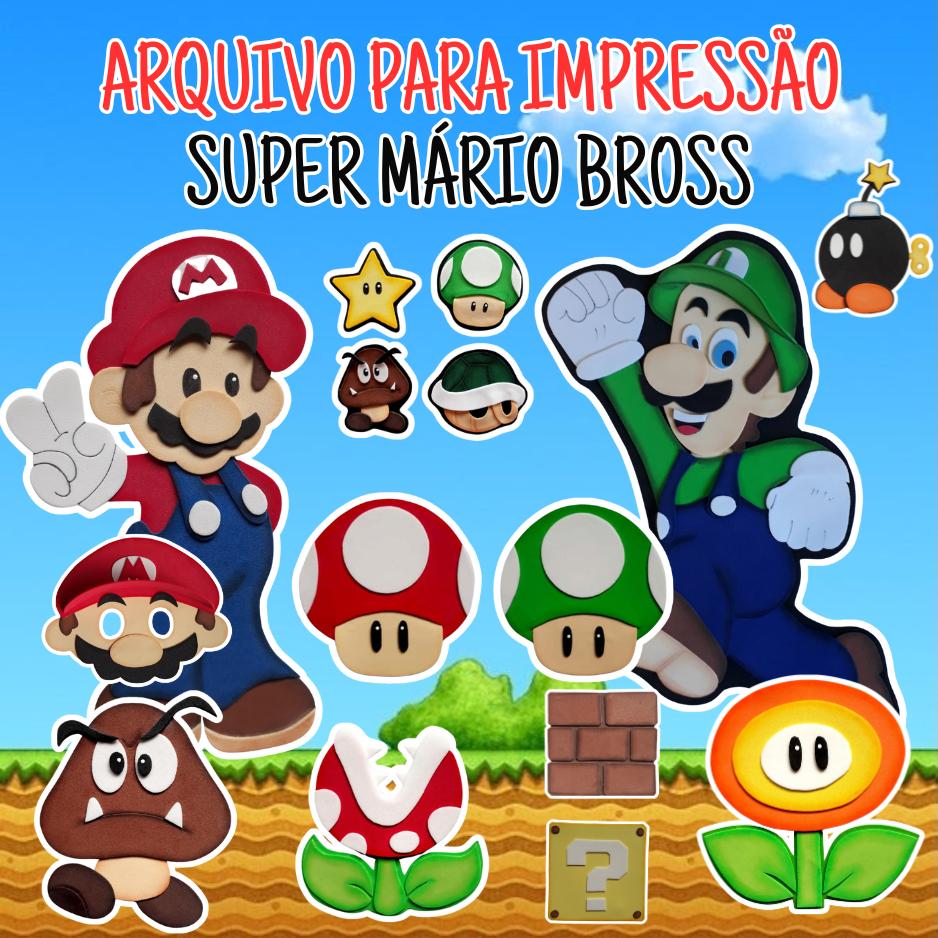 SUPER MÁRIO BROSS - Apostila de Moldes EVA