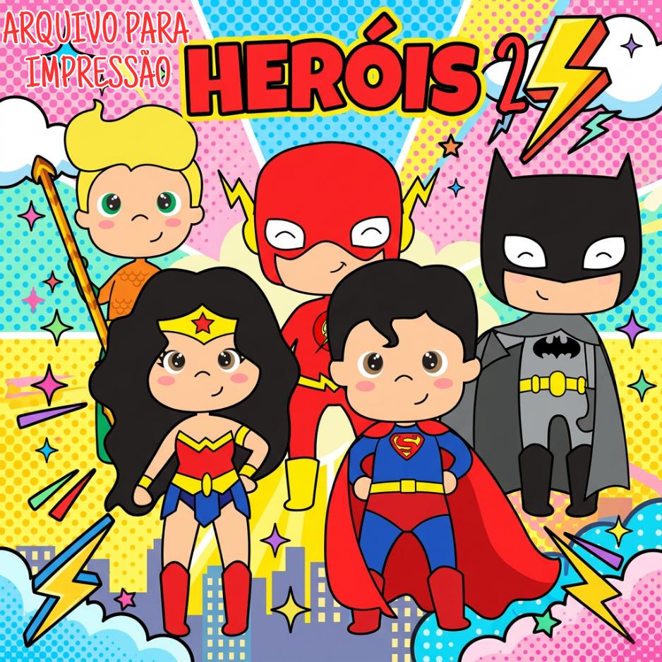 HERÓIS 1 - Apostila de Moldes EVA