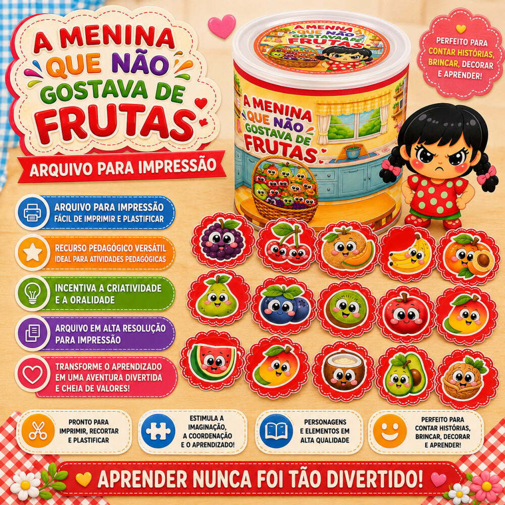 LATA A MENINA QUE NÃO GOSTAVA DE FRUTAS - ARQUIVO DIGITAL PARA I