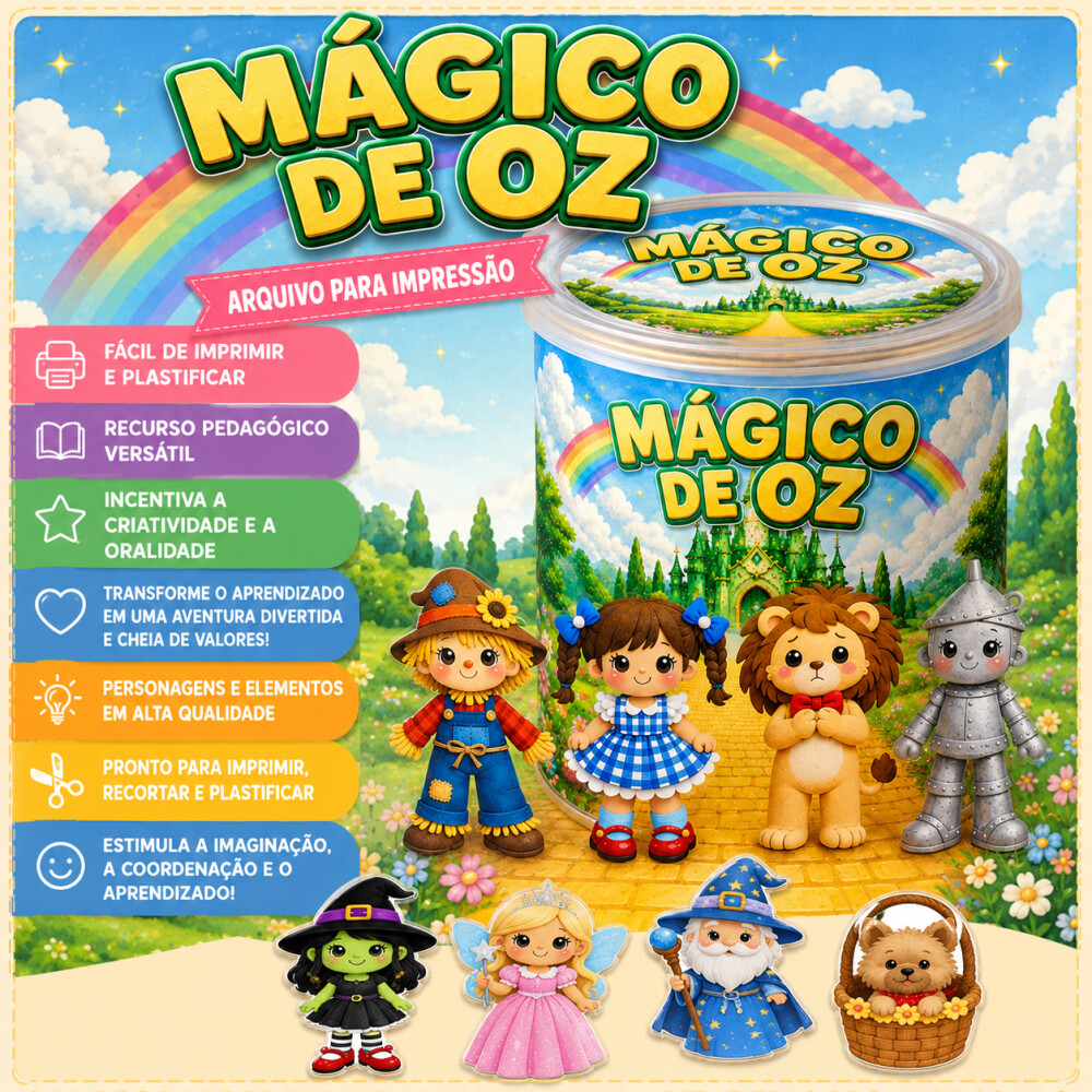 LATA O MÁGICO DE OZ - ARQUIVO DIGITAL PARA IMPRESSÃO