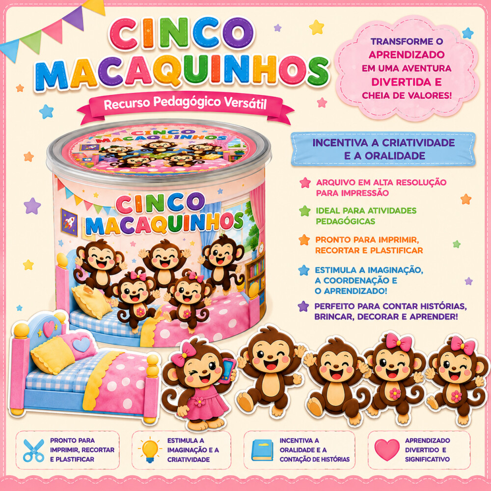 LATA CINCO MACAQUINHOS - ARQUIVO DIGITAL PARA IMPRESSÃO