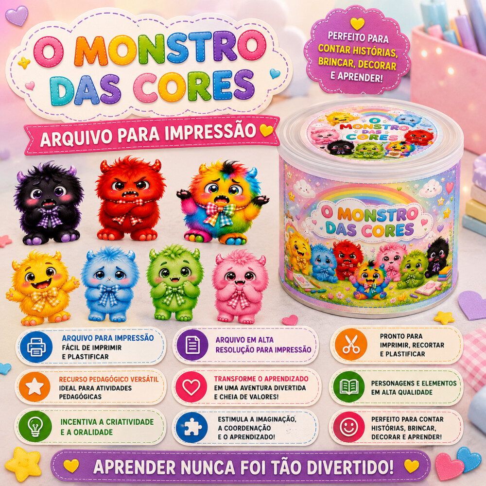 LATA O MONSTRO DAS CORES -ARQUIVO DIGITAL PARA IMPRESSÃO
