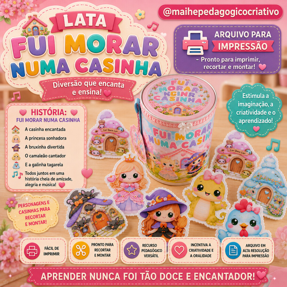 LATA FUI MORAR NUMA CASINHA - ARQUIVO DIGITAL PARA IMPRESSÃO