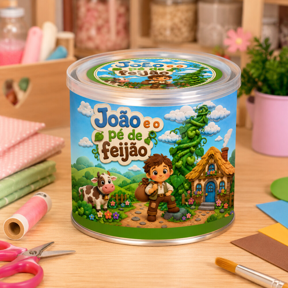 LATA JOÃO E O PÉ DE FEIJÃO - ARQUIVO DIGITAL PARA IMPRESSÃO