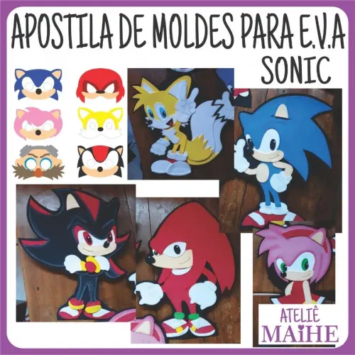 SONIC - Apostila de Moldes EVA