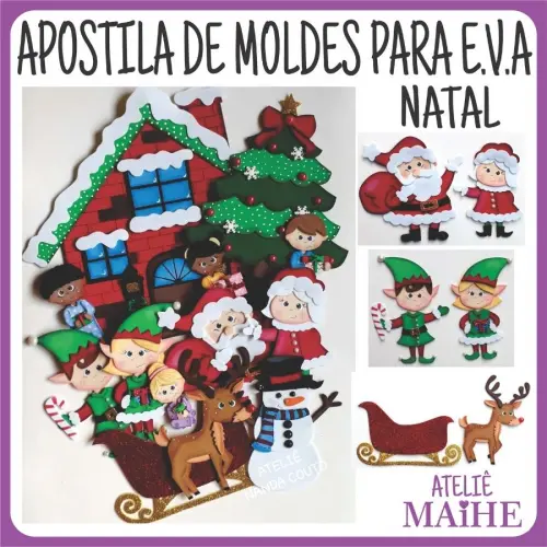APOSTILA DE MOLDES PARA EVA NATAL